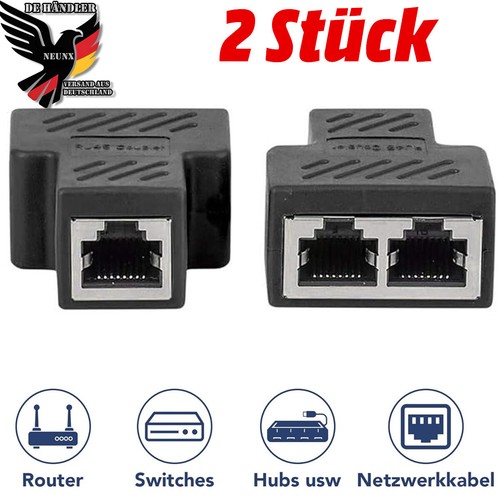 Rj45 lan splitter y - 2x,