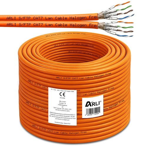 100m cat7 verlegekabel duplex - cat7,
